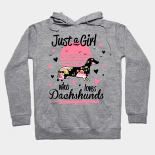 Just A Girl Who Loves Dachshunds Hoodie